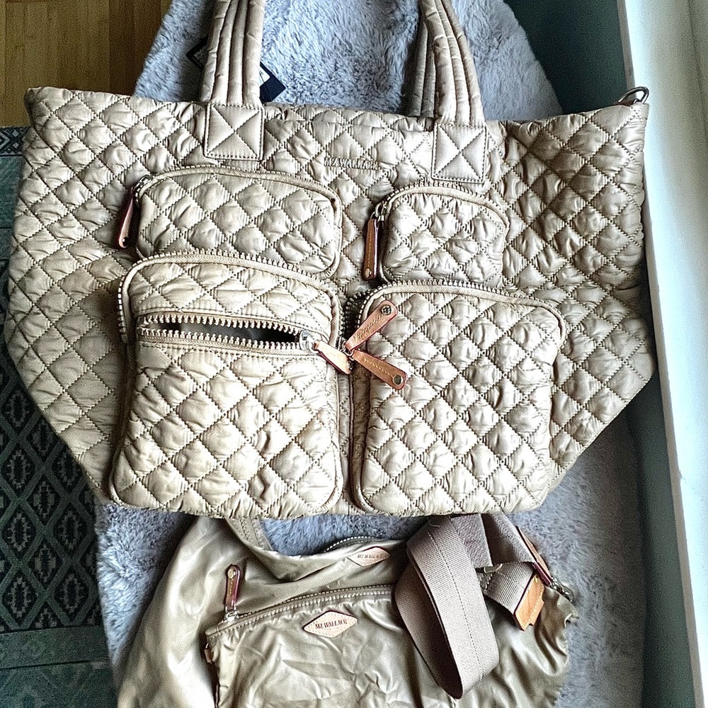 Mz Wallace Large Metro Travel Tote in Caramel